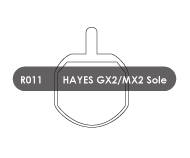 RWD Disc Pads - Hayes GX2/MX2 Sole